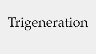 How to Pronounce Trigeneration [upl. by Hulda]