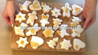 How To Make Easy Iced Christmas Biscuits [upl. by Notselrahc407]