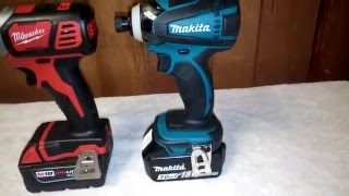 Milwaukee M18 2656 vs Makita 18v XTD04 Impact Lug Nut Challenge [upl. by Ocsic]