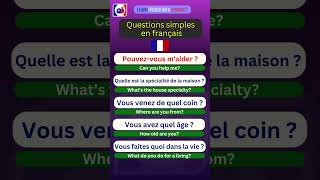 Easy questions in French 😉 learnfrench [upl. by Chita673]