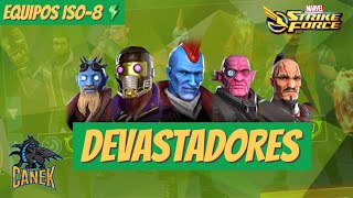 Mejores ISO8 para el equipo de los Devastadores Ravagers de Marvel Strike Force en español [upl. by Cheadle]