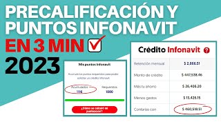 COMO CHECAR TU PRECALIFICACION Y PUNTOS INFONAVIT 2023 [upl. by Oleic]