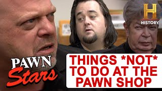 Pawn Stars 5 Things You Should NEVER Do At The Pawn Shop [upl. by Kenric623]