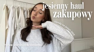 jesienny haul zakupowy  ubrania dodatki amp trendy na jesień 2024 [upl. by Hinda]