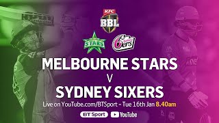 Melbourne stars vs Sydney Sixers Match cricket24 bigbashleague [upl. by Aciraj]