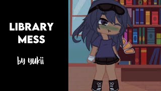 library mess 📚  girl gacha fart diarrhea   read desc for info and warning ⚠️ [upl. by Ecilef]