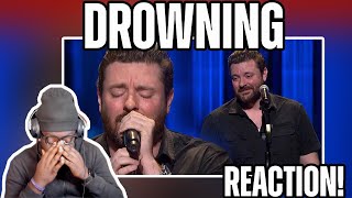 Damn I Didnt Want To Cry Chris Young  Drowning with Lyrics REACTION [upl. by Ahsiekin]