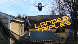 INSANE WEEKEND LANDED TRIPLES DOUBLE BACKFLIP ON MATTRESS ETC [upl. by Aisinut]