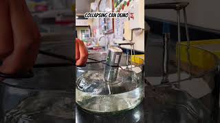 EXTENDED CUT THE COLLAPSING CAN DEMO scienceexperiment oliviarodrigo school [upl. by Ahsiloc]