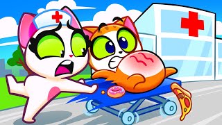 Dont Overeat ⚠️ Good Habits for Kids ✔️ Stories for Kids 😸 Safety Rules for Toddlers 😻 PurrPurr [upl. by Sidras]