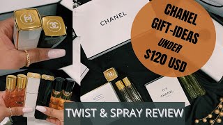 CHANEL COCO MADEMOISELLE amp N05 TWIST amp SPRAY Review  Unboxing Travel Friendly Luxury Gift Idea [upl. by Leonsis551]