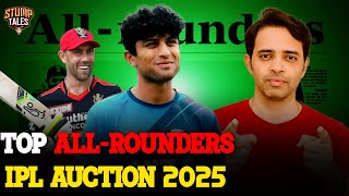 Top AllRounders and Their Prices in IPL Auction 2025 🏏💰 Kaushiknc [upl. by Annohs]