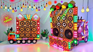 DIY Mini Wedding Dj Navratri Durga Pooja Dj Gauri Ganesh Dj Truck Light Decoration Gadi Wala Dj [upl. by Nirehtac775]