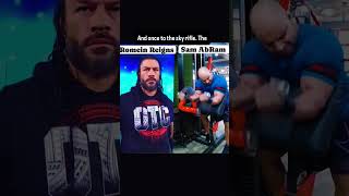 Romein Reigns is Back  Sam AbRam 💯 viral wwe motivation music gym strength reels body [upl. by Agee416]