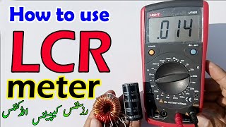 How to use LCR meter to measure inductance capacitance and resistance in UrduHindi [upl. by Annaitsirk]