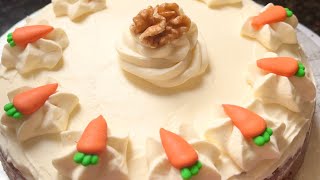 The Easy Carrot Cake With Cheese frosting  Neelos kitchen [upl. by Rainwater]