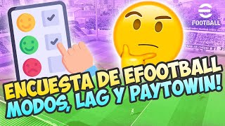 😨 La ENCUESTA de la VERGUENZA ESPABILA KONAMI  EFOOTBALL 😨 [upl. by Neahs]