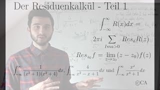 Residuensatz Residuenkalkül Anwendung Teil 1 komplexe Analysis Funktionentheorie [upl. by Fried728]