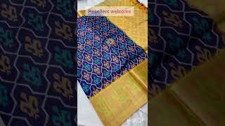 🤩 Latest Pochampally ikkat saree✨wholesale price Rs 1565ship pochampallysilks saree trending [upl. by Acirehs]