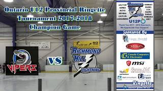 Ontario Ringette Association Provincial Tournament 2018  Richmond Hill VS West Ottawa [upl. by Edric]