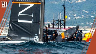 CHALLENGING DAY ALL ROUND IN BARCELONA  Day Summary  16th February  Americas Cup [upl. by Ttebroc159]