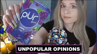 ASMR Gum Chewing Unpopular Opinions  Whispered Nail Tapping [upl. by Glogau]