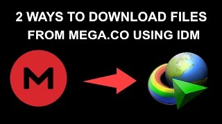 2 Ways To Download Files From MegaCo Using IDM Internet Download Manager 2017 [upl. by Pfister]