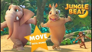 MOVE with Munki  Jungle Beat Munki and Trunk  VIDEOS and CARTOONS FOR KIDS 2021 [upl. by Eislel]