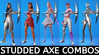 The Best TRYHARD Studded Axe Pickaxe Combos In Fortnite [upl. by Holt]