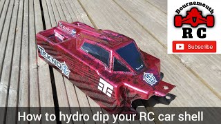 Hydro Dipping your RC car body [upl. by Annahoj]