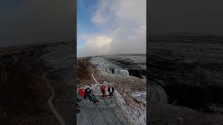 Gullfoss Waterfalls Iceland travel iceland beautifuldestinations [upl. by Fulton]