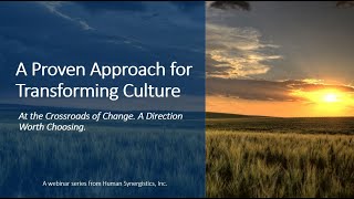 A Proven Approach for Transforming Culture [upl. by Anella]