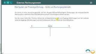 Finanzbuchführung  Bilanz  TEIL 9 Konto und Buchung [upl. by Ayotnahs220]