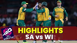 SA vs WI Match Highlights  West Indies vs South Africa Match Highlights  T20 World Cup 2024 [upl. by Llezo]