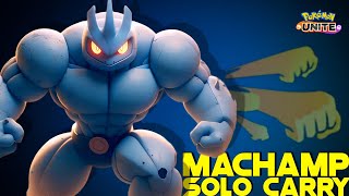 Machamp still looks Insanely OP with this best Solo Queue Build 😯  Pokemon Unite [upl. by Ahsekyw]