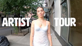 What Are Artists Making in New York Art Studio Vlog Tour 2023 NYC [upl. by Aihsenor757]