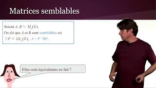 Applications linéaires 915  Matrices équivalentes et semblables [upl. by Indys]