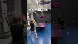 Table Tennis Training  My backhand vs Flat Forehand attacks [upl. by Nylekoorb883]