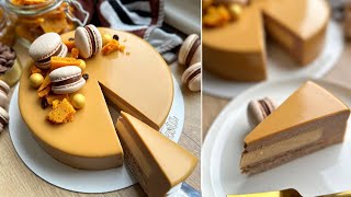 MOUSSE TORTA  Baileys Tejcsokoládé kávé és karamell 🍫🍯☕️  BebePiskóta [upl. by Neron327]