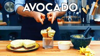 Retete Vegetariene cu AVOCADO  GUACAMOLE  MAIONEZA AVOCADO  INGHETATA  CHEESECAKE  Play pe Qoob [upl. by Hauger734]