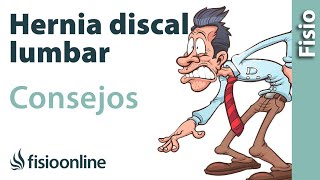 Hernia discal lumbar  Consejos para una mejor recuperación [upl. by Oab454]