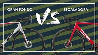 DIFERENCIAS ENTRE BICICLETAS DE CARRETERA GRAN FONDO Y ESCALADORAS [upl. by Lymn]