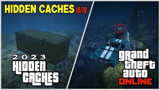 GTA 5 Online Collect ALL 10 HIDDEN CACHES in GTA Online  HIDDEN CACHES LOCATIONS GUIDE [upl. by Eiddet254]