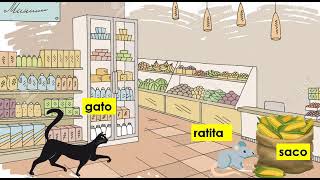 El gato y la ratita Trece palabras directrices Método Sarita [upl. by Millie]