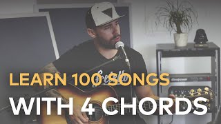 How to Play 100 Beginner Songs With 4 Chords on Guitar [upl. by Mun]