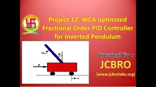 EEE Project 5 WCA Optimized FOPID Controller for Inverted Pendulum [upl. by Milissa]