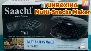 UNBOXING  7in1 Saachi Multi Snacks Maker  Dolmer Apparatus for Wrapping [upl. by Norrehc]