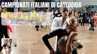 CAMPIONATI ITALIANI DI CATEGORIA FIDS 2023  1415 anni  Classe A  1° Turno  Rumba [upl. by Jerrol]