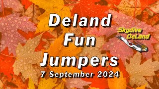 Skydive Deland Fun Jumpers  7 September 2024 [upl. by Nahem805]