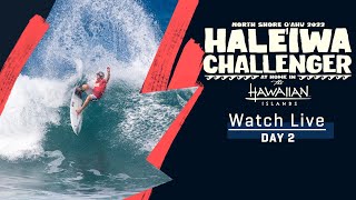 WATCH LIVE Haleiwa Challenger at home in The Hawaiian Islands  Day 2 [upl. by Hanforrd464]